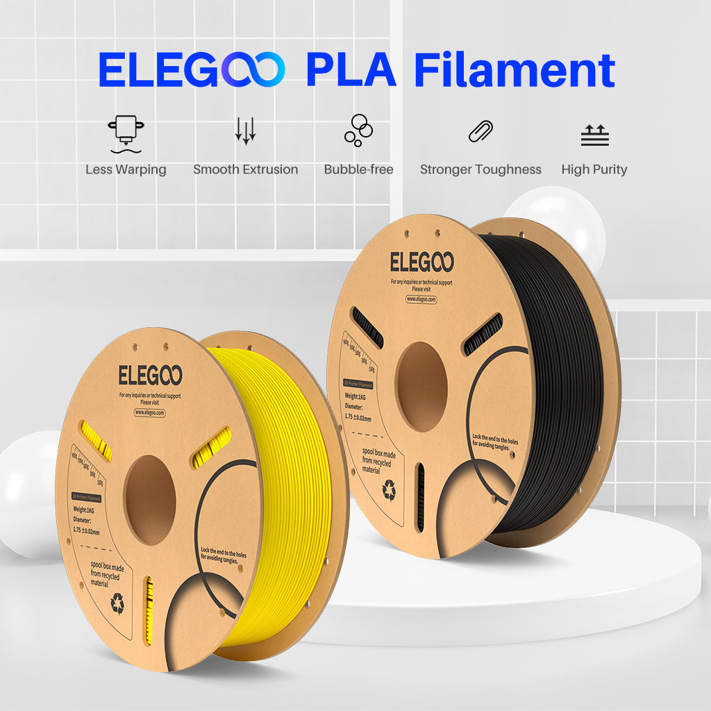 Filament PLA Premium 1.75mm pour Imprimantes 3D - Diverses Couleurs 1kg